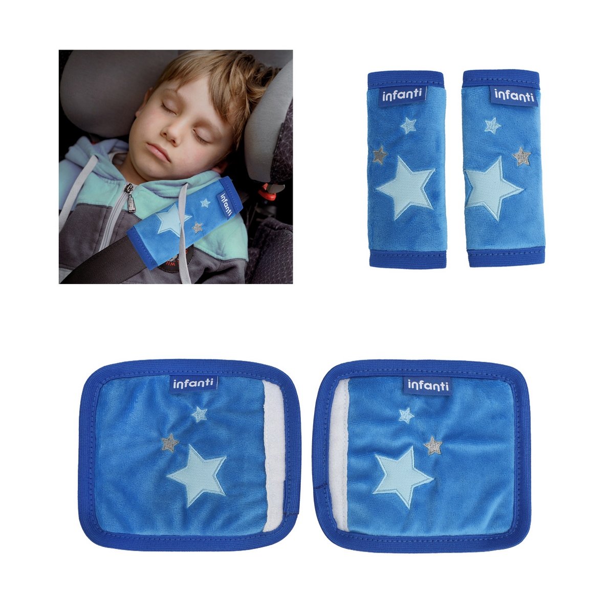 Protector De Cinturon Azul Infanti